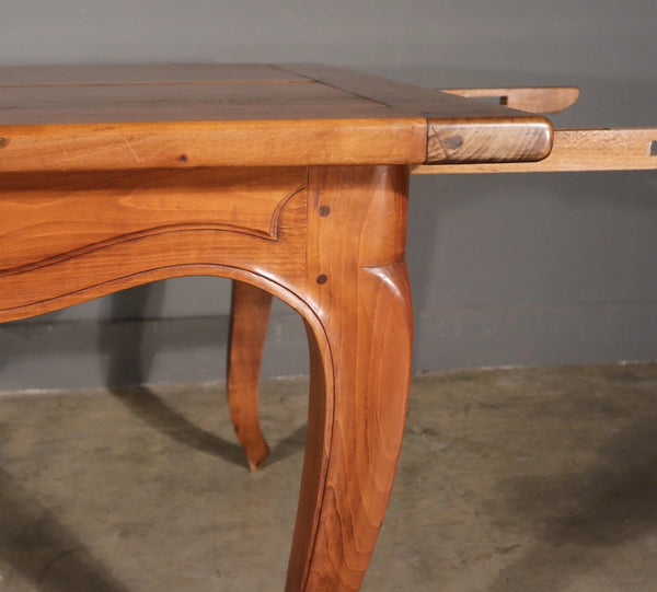 Vintage French Provencal Farm Table/Desk/Dining Table in Solid Cherry Wood