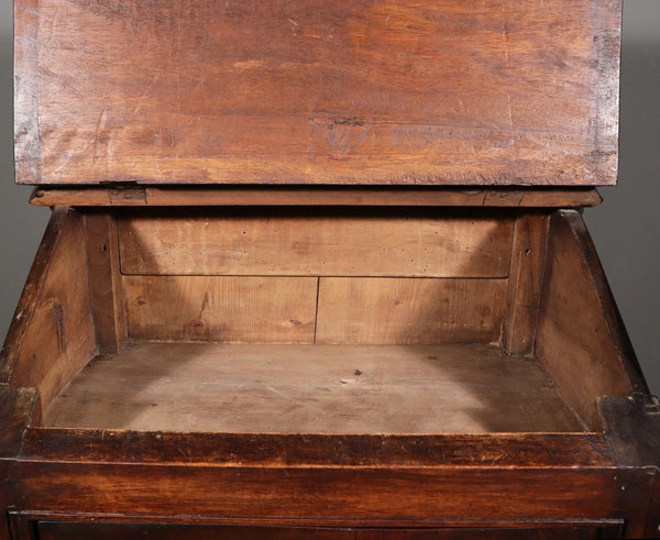 Antique French Solid Walnut Wood Church Prie Dieu/Prayer Cabinet/Altar Christian