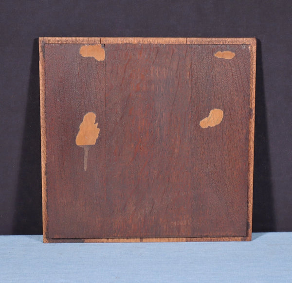 Antique French Solid Oak Highly Carved Panel with Portrait Carving Late 1800's