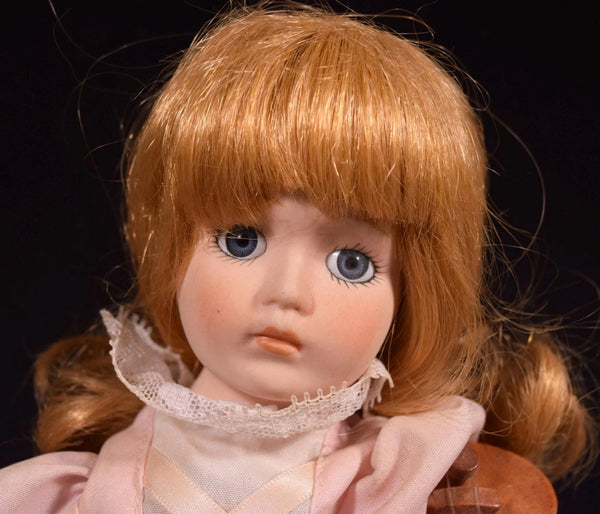 Porcelain Doll by Seymour Mann, Rare Automated Music Box #383