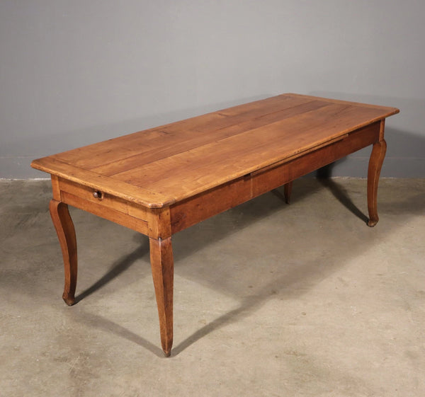 Antique French Provincial Farm Table/Desk/Dining Table in Solid Cherry Wood